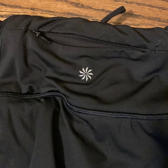 Athleta size S black skort w/drawstring EUC - Picture 3 of 7